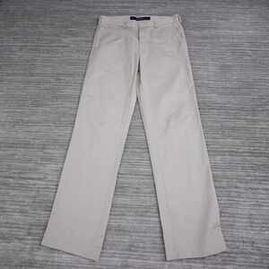 Allen Solly Mens Tan Combed Cotton‎ Flat Front Chino Pants 34 (33)x33.5
